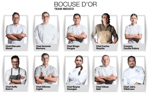 Team Mexico for the Bocuse d'Or cometition